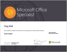 Example MOS Certificate